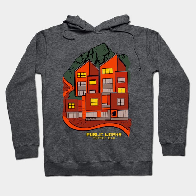 Downtown Coffee Hoodie by milistardust